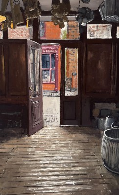 British Artist MATTHEW WOOD - E. Langton store, Doorway